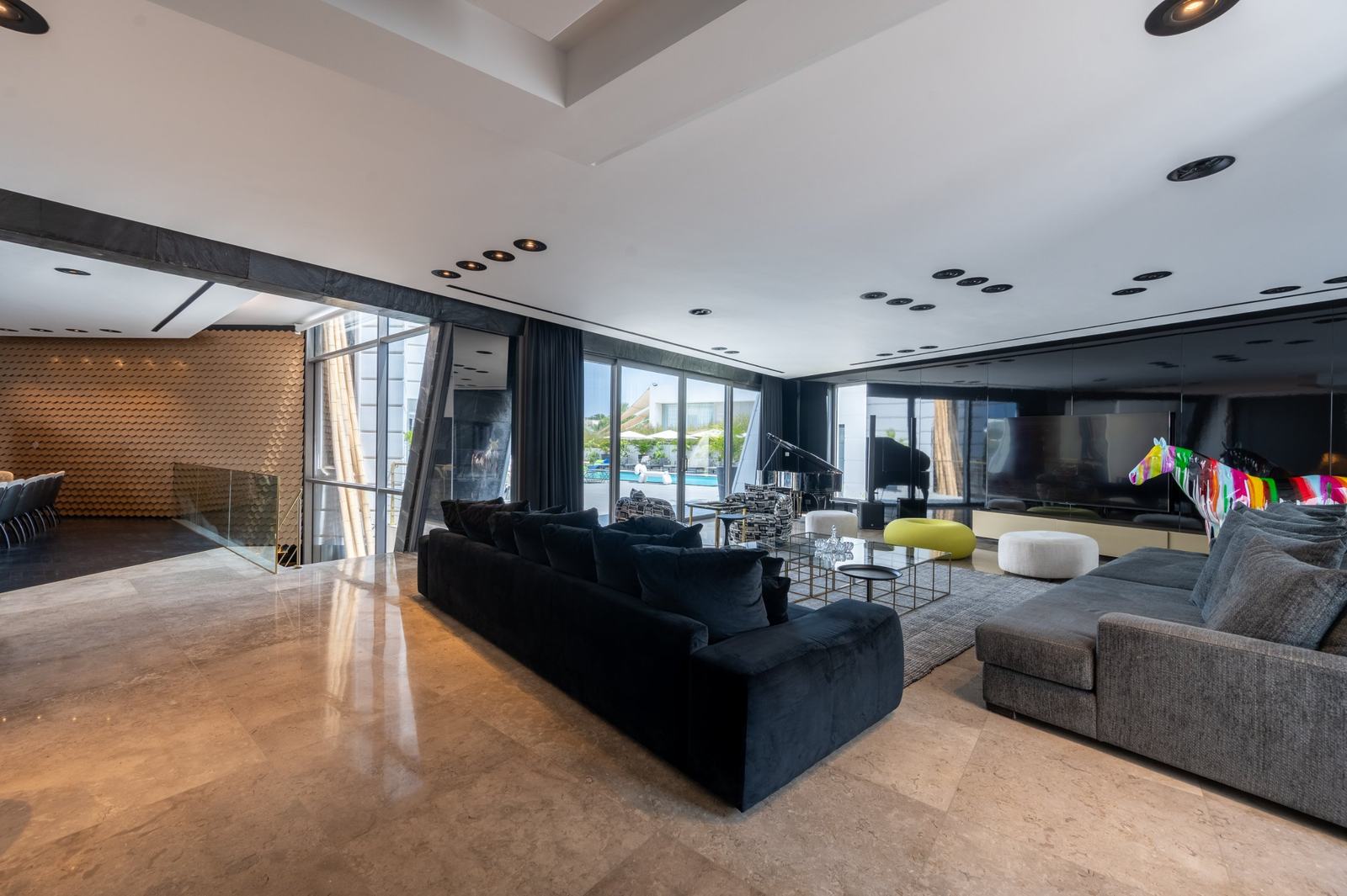 Modern pool house listing, photographed by Re-Capture